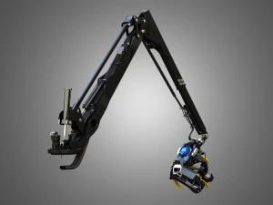 H21D Forestry Harvester Head with Arm 3D Model