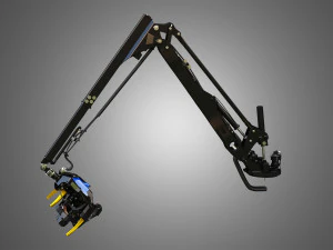 H21D Forestry Harvester Head with Arm 3D Model