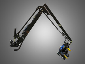H21D Forestry Harvester Head with Arm 3D Model