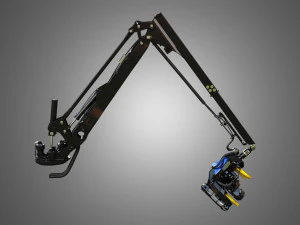 H21D Forestry Harvester Head with Arm 3D Model