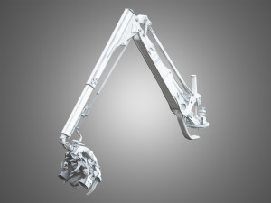 H21D Forestry Harvester Head with Arm 3D Model