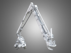 H21D Forestry Harvester Head with Arm 3D Model