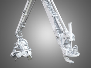 H21D Forestry Harvester Head with Arm 3D Model
