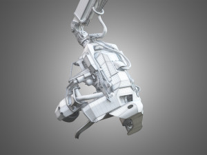 H21D Forestry Harvester Head with Arm 3D Model