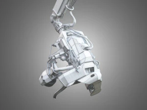 H21D Forestry Harvester Head with Arm 3D Model