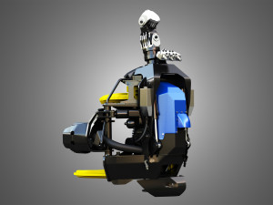H21D Forestry Harvester 3D Model