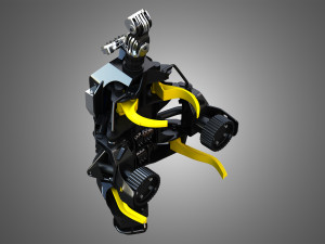 H21D Forestry Harvester 3D Model