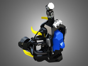 H21D Forestry Harvester 3D Model