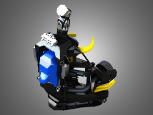 H21D Forestry Harvester 3D Model