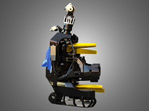 H21D Forestry Harvester 3D Model