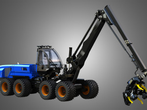 H21D Forestry Harvester Modelo 3D