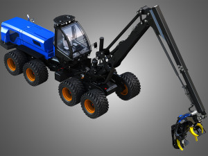 H21D Forestry Harvester Modelo 3D