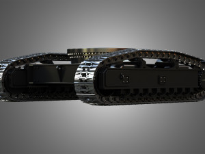 Liebherr R9250 Tracks - Crawler 3D Model