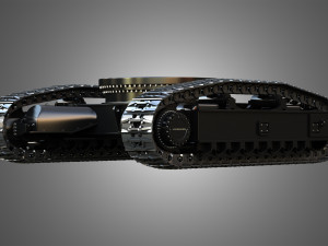 Liebherr R9250 Tracks - Crawler 3D Model