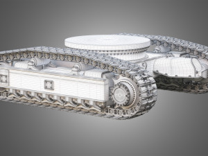 Liebherr R9250 Tracks - Crawler 3D Model