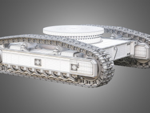 Liebherr R9250 Tracks - Crawler 3D Model