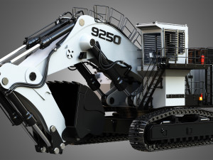 Liebherr R9250 Excavator 3D Model