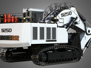 Liebherr R9250 Excavator 3Dモデル