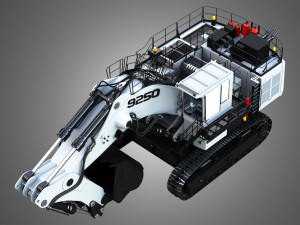 Liebherr R9250 Excavator 3Dモデル