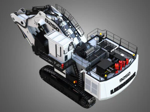 Liebherr R9250 Excavator 3D Model