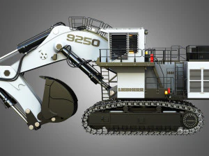 Liebherr R9250 Excavator 3D Model