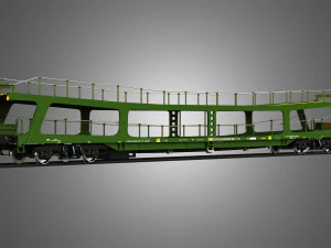 Vag&atilde;o transportador de carro Modelo 3D