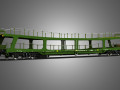Car Transporter Wagon 3D Models