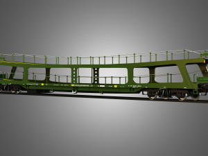 Car Transporter Wagon 3D Модель