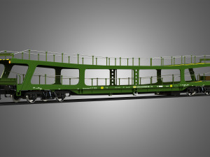 Car Transporter Wagon 3D Модель