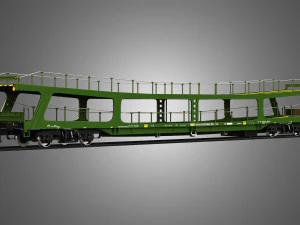 Car Transporter Wagon 3D Model