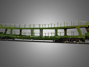 Car Transporter Wagon 3D Модель