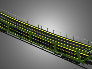 Car Transporter Wagon 3D Модель