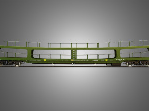 Car Transporter Wagon 3D Модель