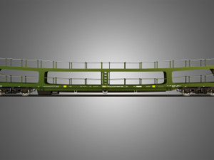 Car Transporter Wagon 3D Модель