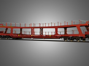 Car Carrier Wagon 3D Model