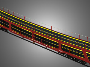 Car Carrier Wagon 3D Model