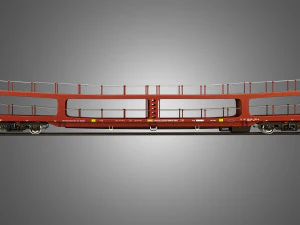 Car Carrier Wagon 3D Model