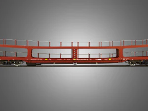 Car Carrier Wagon 3D Model