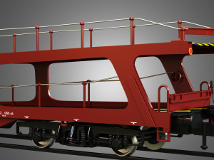 Car Carrier Wagon 3D Model