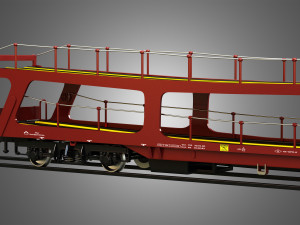 Car Carrier Wagon 3D Model