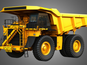785D - Off-Highway - Mining Dump Truck 3D Model