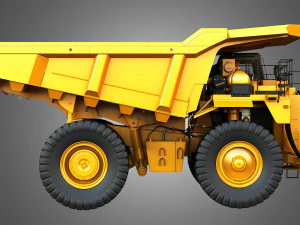 785D - Off-Highway - Mining Dump Truck 3D Model
