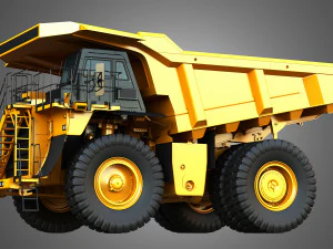 785D - Off-Highway - Mining Dump Truck 3D Model