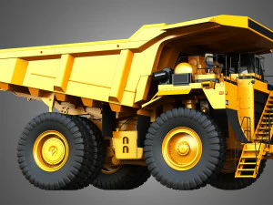 785D - Off-Highway - Mining Dump Truck 3D Model
