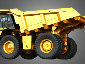 785D - Off-Highway - Mining Dump Truck 3D Model