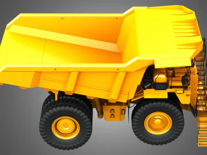 785D - Off-Highway - Mining Dump Truck 3D Model
