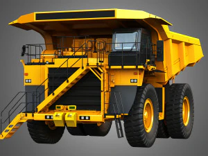 785D - Off-Highway - Mining Dump Truck 3D Model