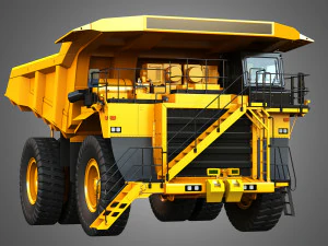785D - Off-Highway - Mining Dump Truck 3D Model