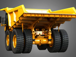 785D - Off-Highway - Mining Dump Truck 3D Model