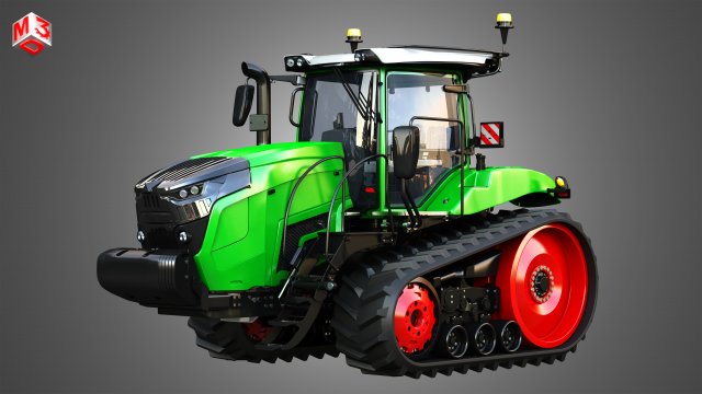 MT900 Tractor 3D Model .c4d .max .obj .3ds .fbx .stl .blend 